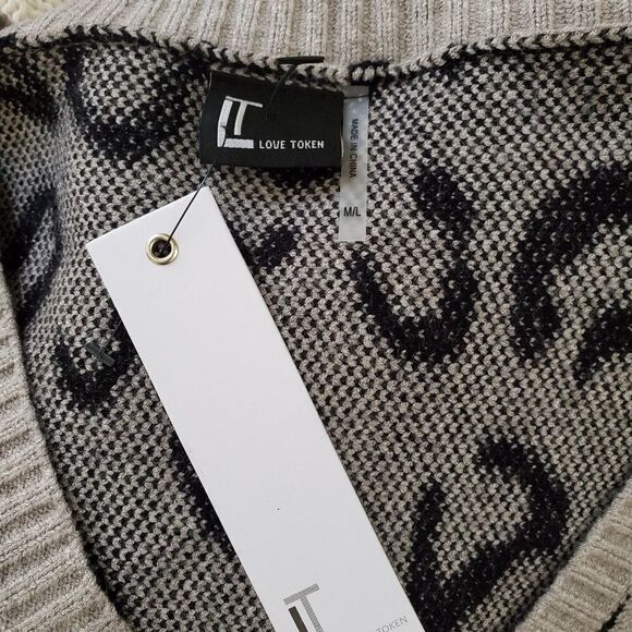 Love Token Fringe Poncho in Leopard sz Med/Large - Picture 8 of 11